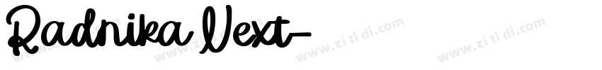 Radnika Next字体转换